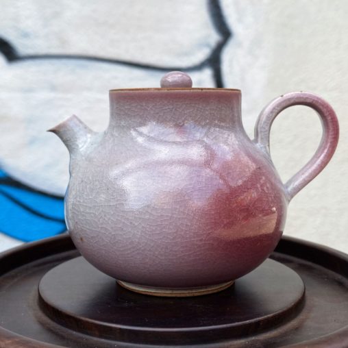 Керамический чайник Цзиндэчжэнь (розовый) Объем 160 мл.